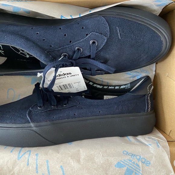 Men’s ADIDAS UNITY sneakers navy size 10 BNIB - Picture 6 of 11